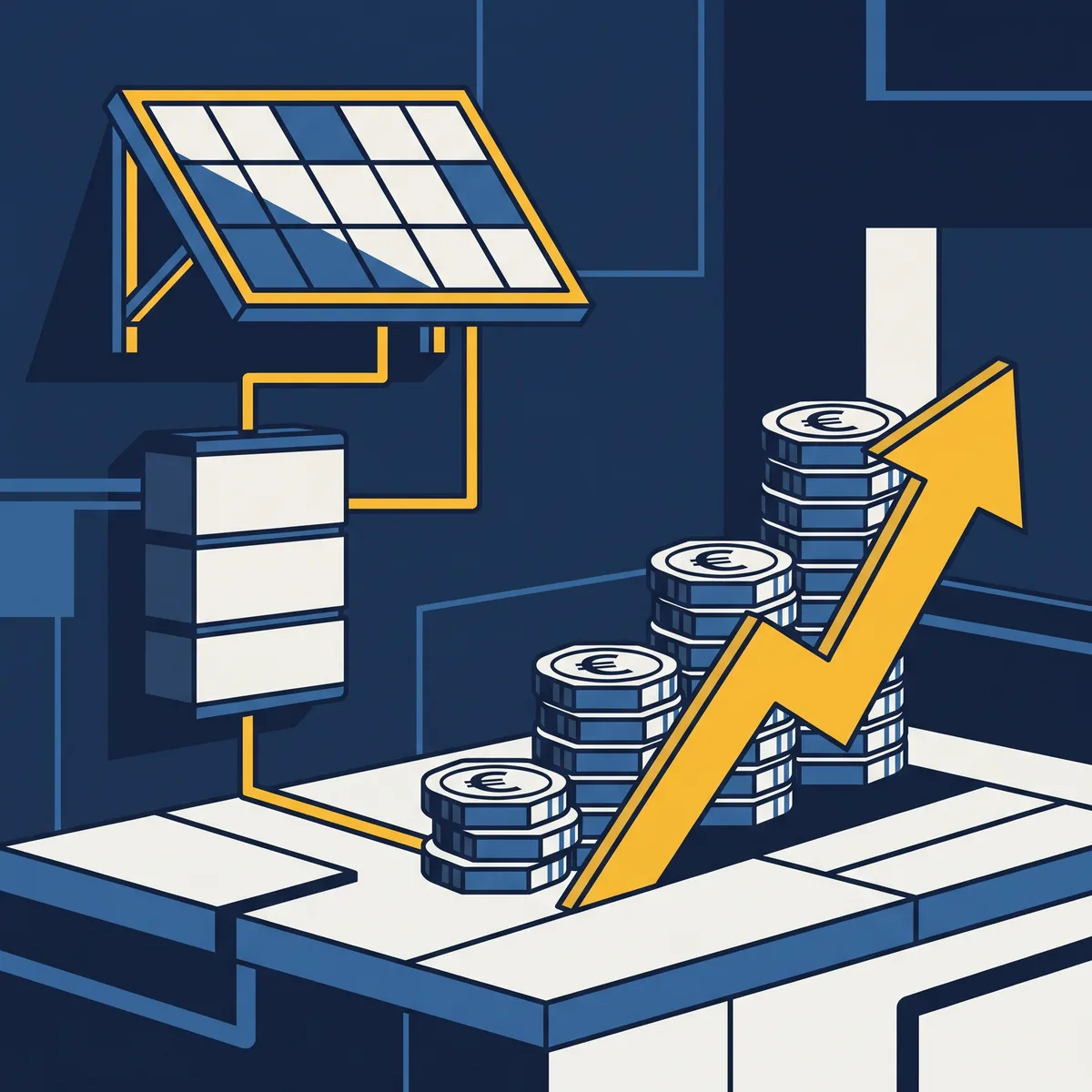 Financieel voordeel van btw-teruggave op een thuisbatterij met zonnepanelen