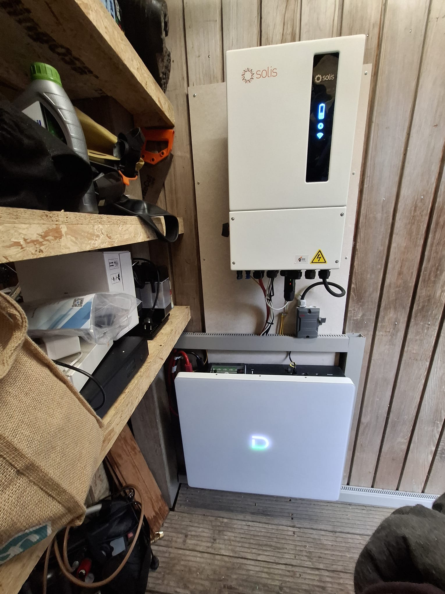 1 fase thuisbatterij installatie